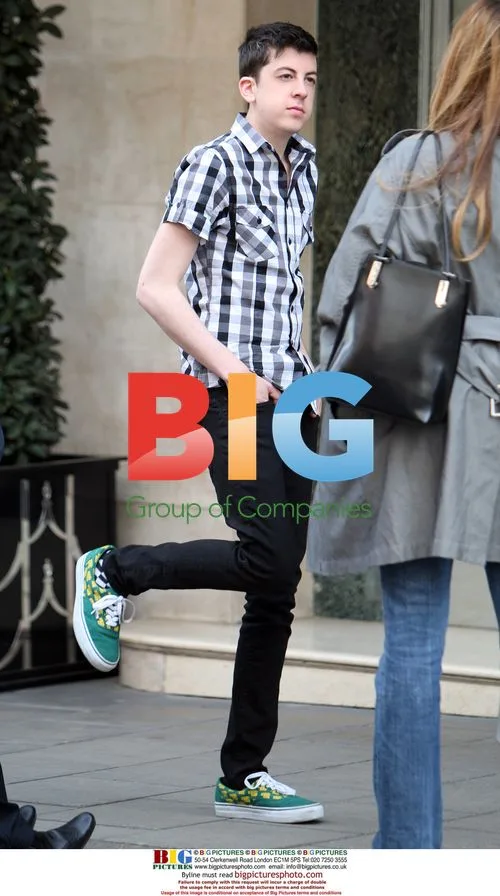 Christopher Mintz Arrives at Hotel
