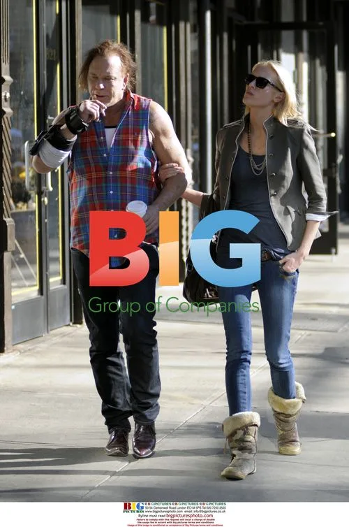 Mickey Rourke and Girlfriend Stroll in NYC