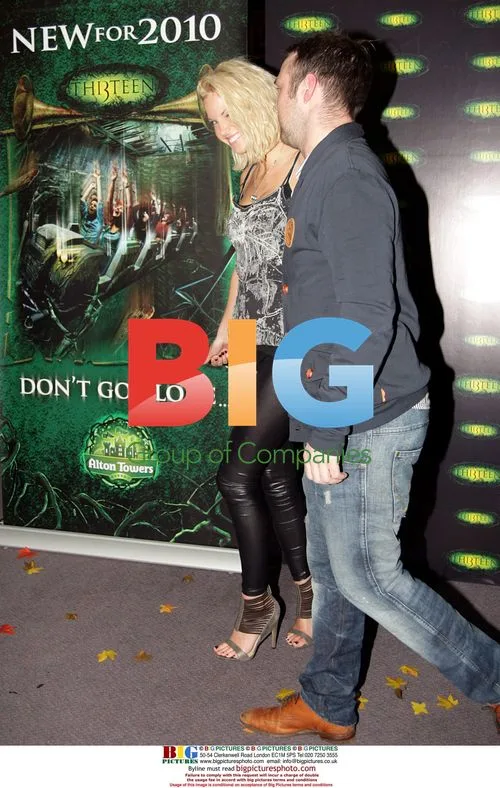 Sarah Harding and Tom Crane at Alton Towers