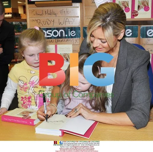 Tess Daly meets young fan at book signing