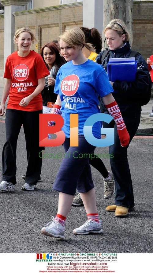 Melissa Suffield at Sport Relief Mile Start