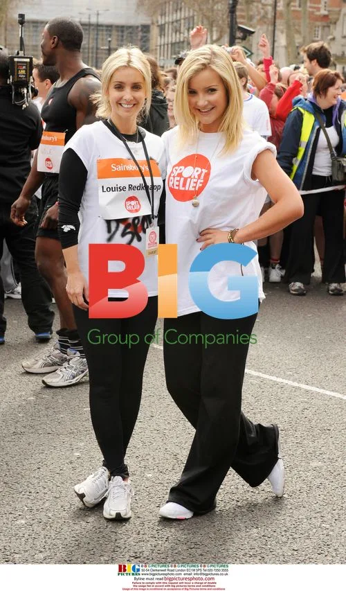 Louise Redknapp and Helen Skelton at Sport Relief Mile