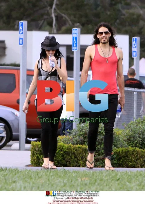 Russell Brand and Katy Perry Take Nature Hike
