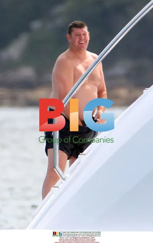 James Packer Enjoys Sydney Harbor