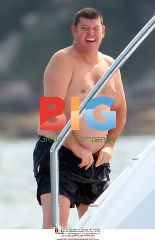 James Packer Enjoys Harbor Party