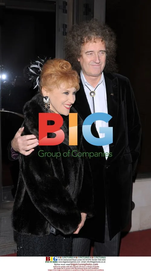 Brian May and Anita Dobson at Olivier Awards