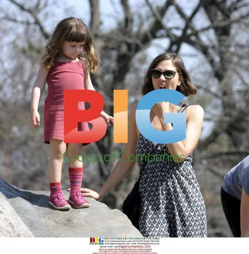 Maggie Gyllenhaal with Daughter in Brooklyn