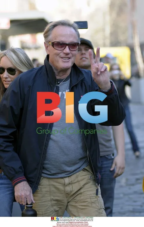Peter Fonda & Portia Crockett Dining in NYC