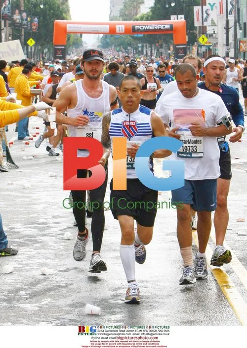 Shia LaBeouf Running at LA Marathon