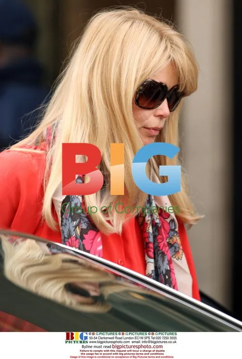 Claudia Schiffer Leaving London Hotel