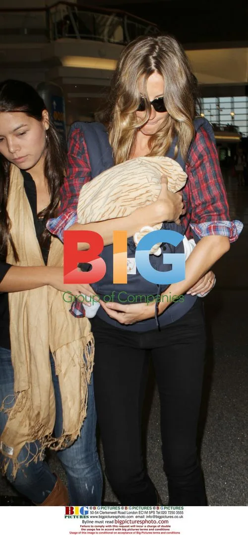 Gisele Bundchen and Benjamin Brady Arrive at LAX