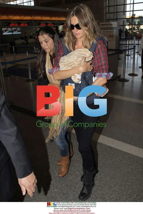 Gisele Bundchen with Baby Benjamin at LAX