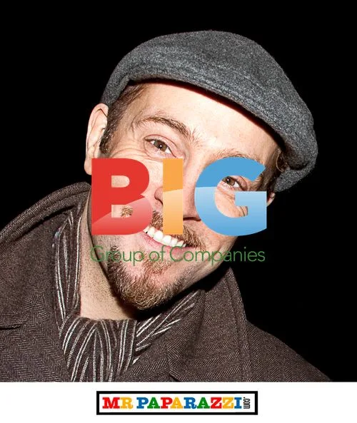Derren Brown outside De Montfort Hall