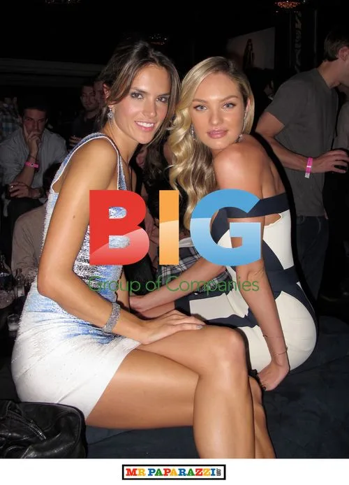 Alessandra Ambrosio and Candice Swanepoel at Victoria's Secret Event