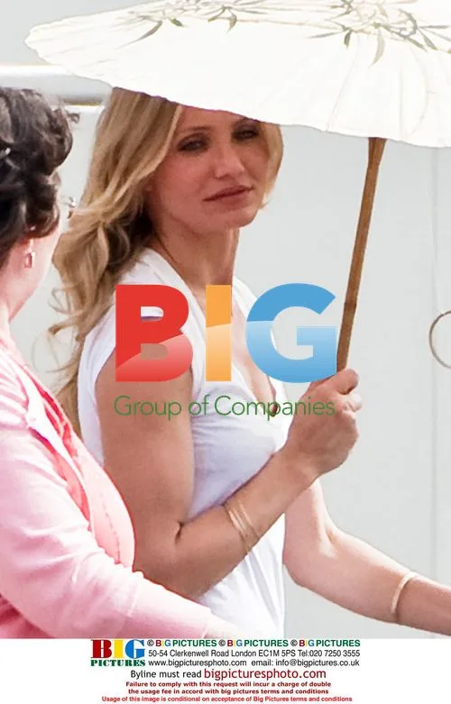 Cameron Diaz on set of 'Bad Teacher'