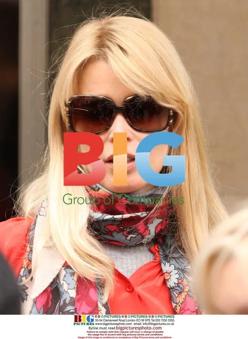 Claudia Schiffer Leaving London Hotel