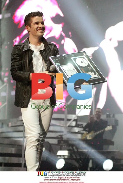 Joe McElderry Presented Platinum Disc