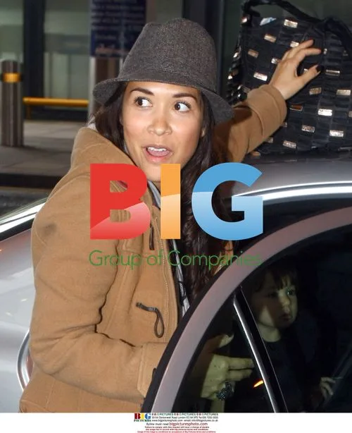 Myleene Klass at Gatwick Airport