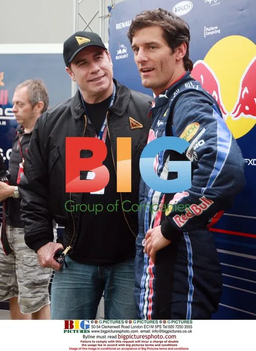 John Travolta Meets Mark Webber at Australian GP