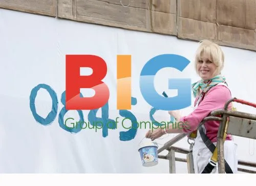 Joanna Lumley Paints Homeless Billboard