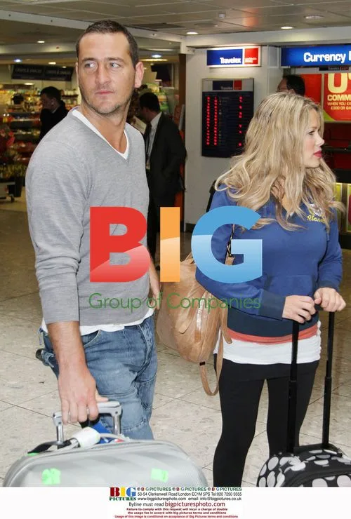 Melinda Messenger, Will Mellor, and Paul Daniels Arrive at Heathrow