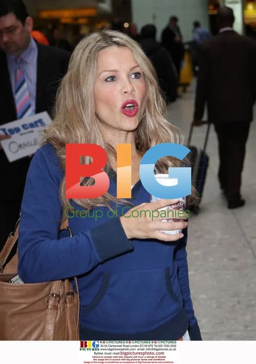Melinda Messenger, Will Mellor, and Paul Daniels Arrive at Heathrow