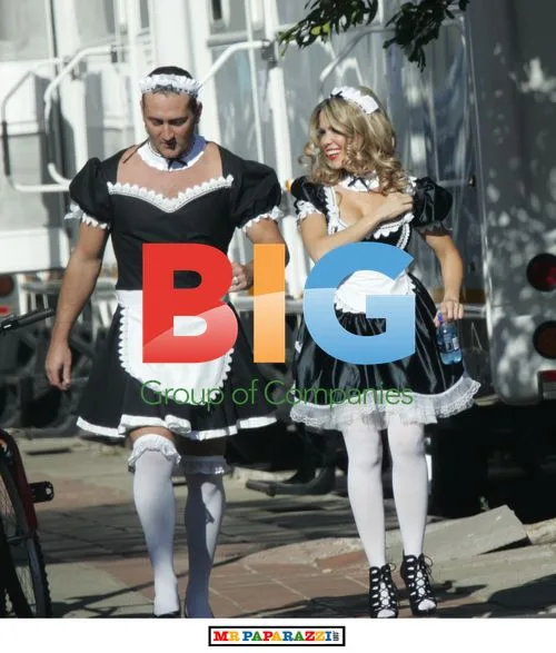 Melinda Messenger and Will Mellor on Walkers Crisps set