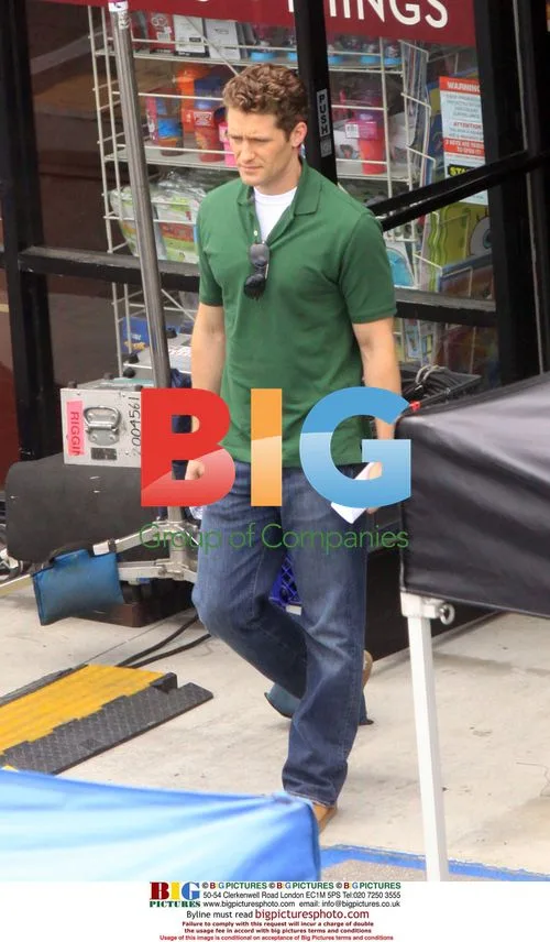 Mathew Morrison on Glee film set
