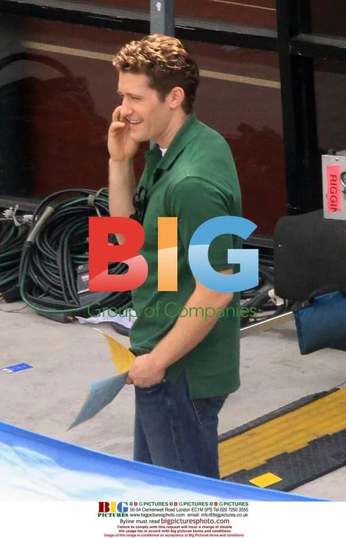 Mathew Morrison on Glee film set