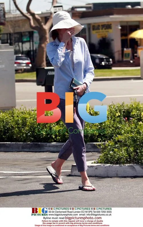 Marcia Cross shopping at Whole Foods