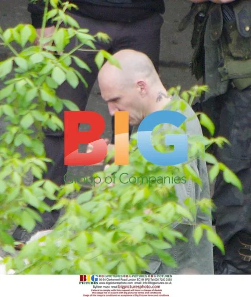Director Ralph Fiennes and Cast on "Coriolanus" Set