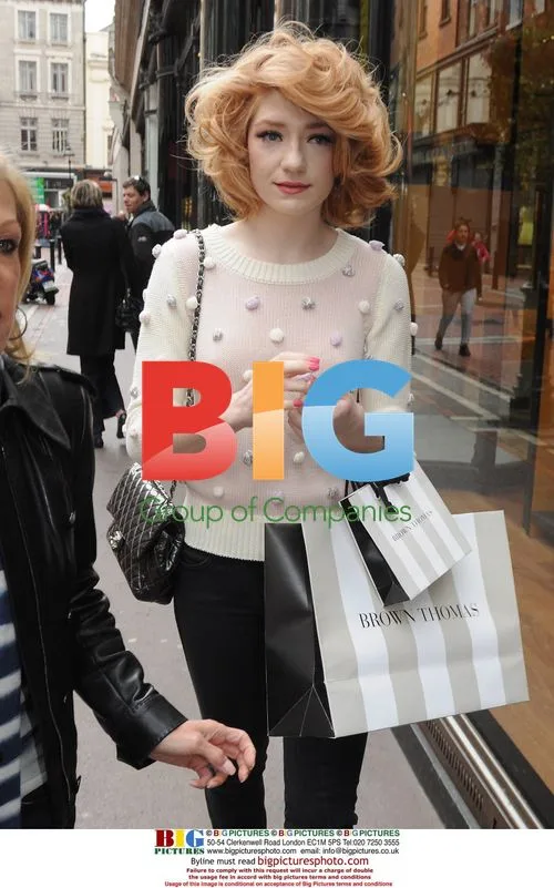 Nicola Roberts Leaving Dublin Hotel