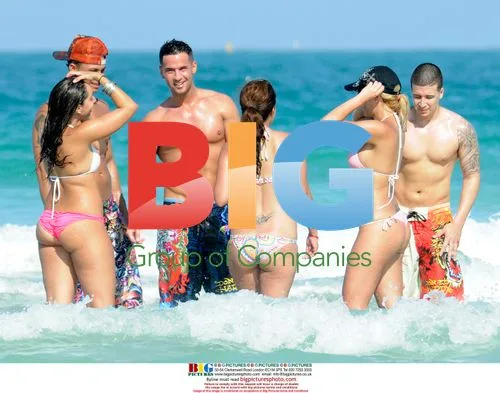 The Jersey Shore Cast Flirting on Beach