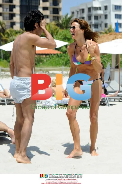 Kelly Bensimon Enjoying Beach Day in Miami