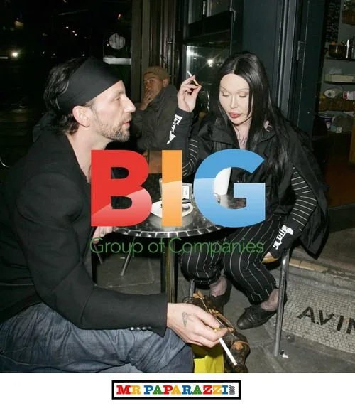 Pete Burns and Michael Simpson in Soho, London