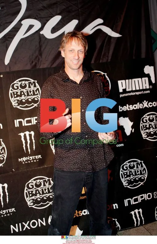 Tony Hawk at Gumball 3000 party in Stockholm