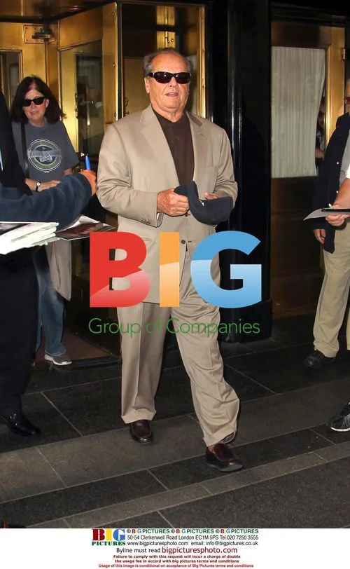 Jack Nicholson Leaving Hotel in NYC