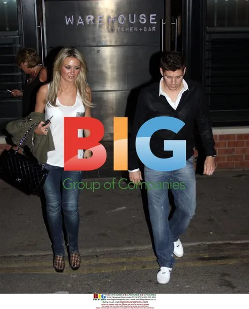 Steven Garrard and Alex Curran at Warehouse Kitchen and Bar