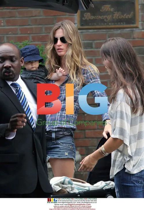 Gisele Bundchen with son in NYC