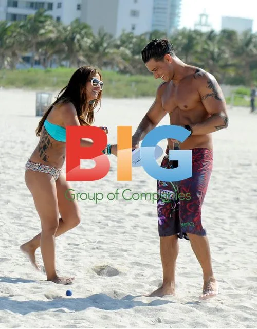 JWoww and Pauly D at Miami Beach