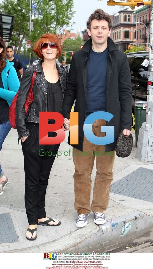 Lorraine Stewart and Michael Sheen on NYC street
