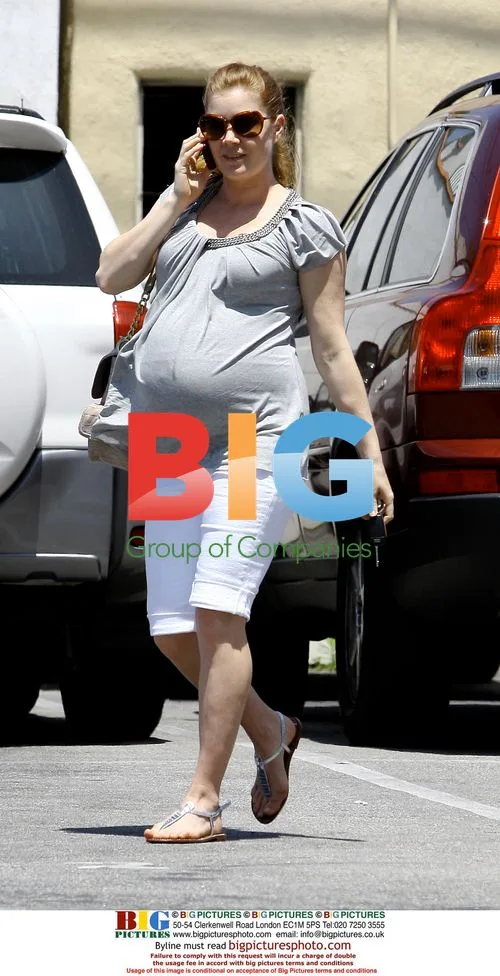 Pregnant Amy Adams in LA