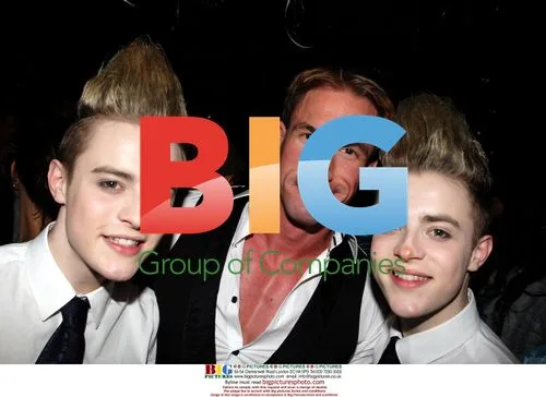 Jedward and Dr Christian Jessen at Attitude Party