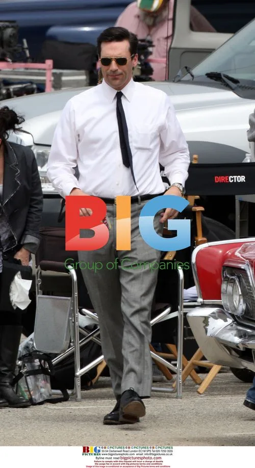 Jon Hamm Filming 'Mad Men' in San Pedro