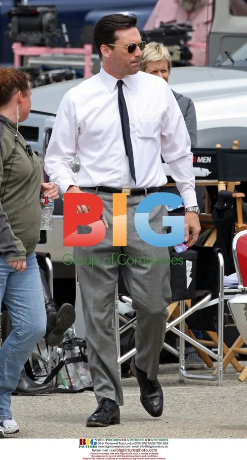 Jon Hamm Filming 'Mad Men' in San Pedro