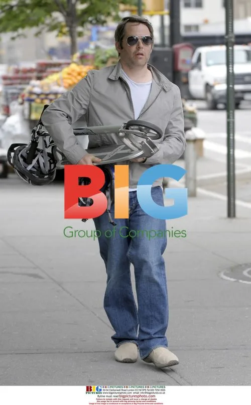 Matthew Broderick Rides Scooter in NYC