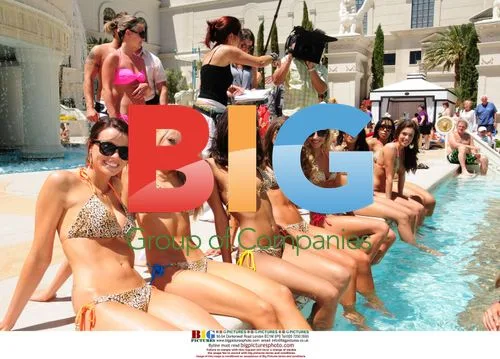 Miss USA Contestants at Vegas Pool Party