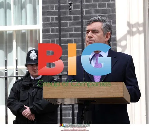 Gordon Brown at No.10 Downing St