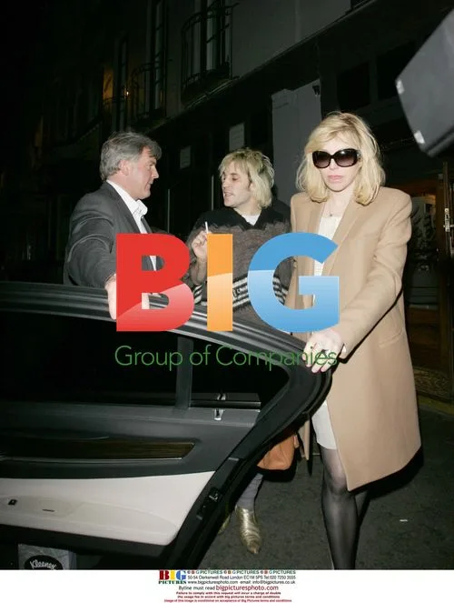 Courtney Love and Noel Fielding in Soho