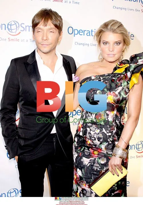 Jessica Simpson and Ken Paves at Operation Smile Gala